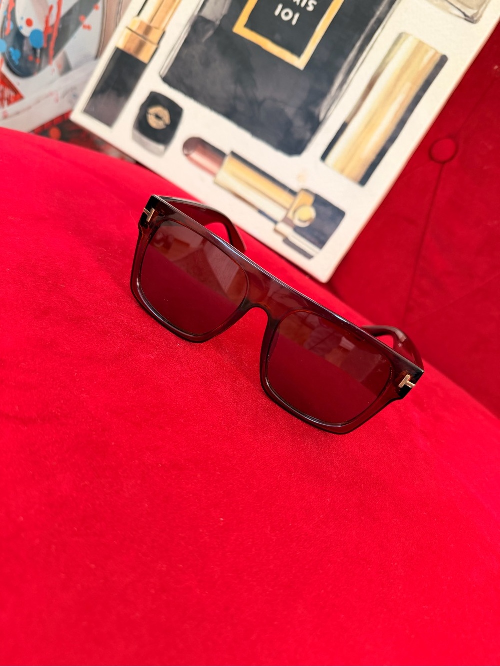 Men's Square Sunglasses - Brown